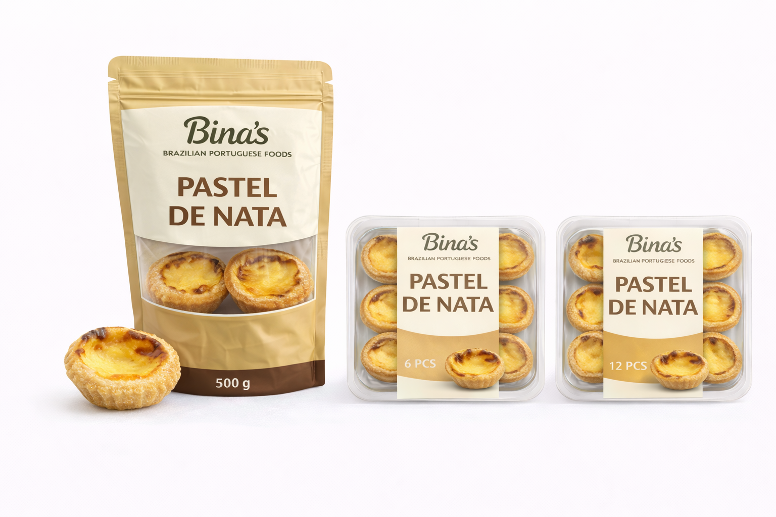Bina's Portuguese custard tart - pastel de nata frozen dessert