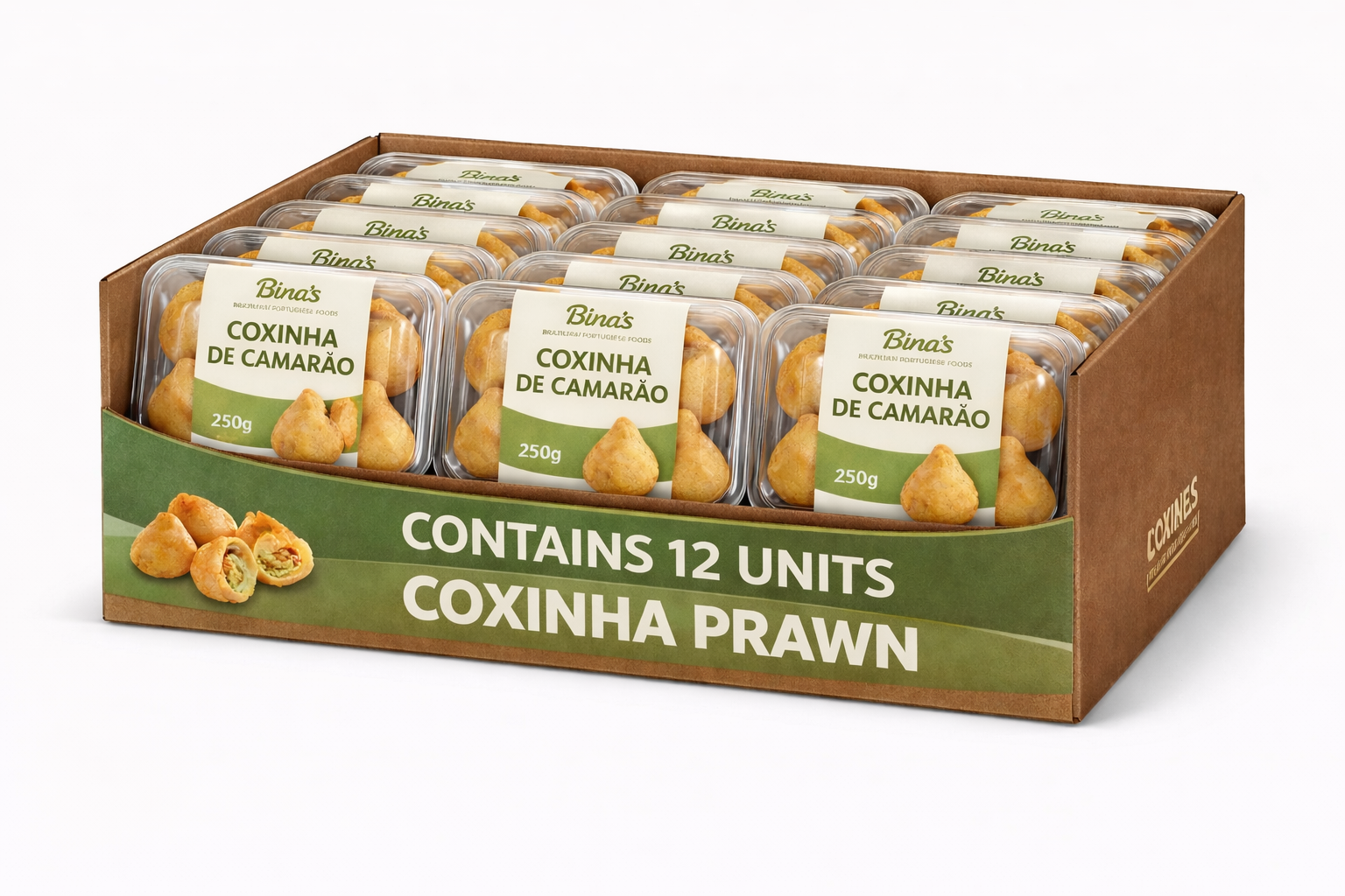 Coxinha Prawn Tray 12