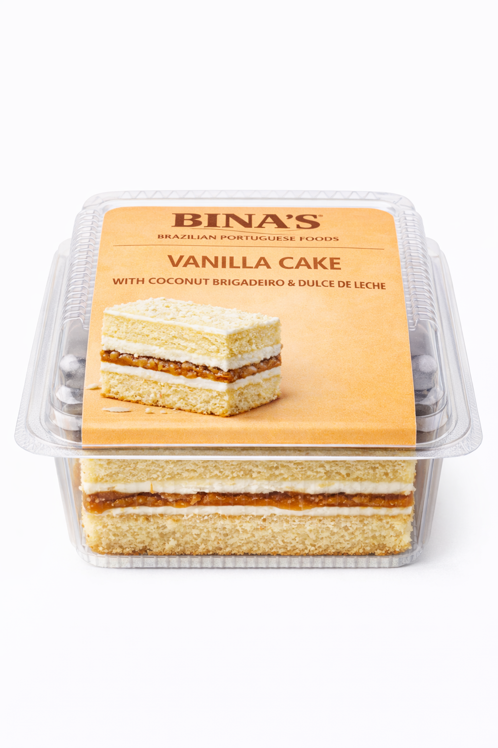 vanilla cake brigadeiro coconuts