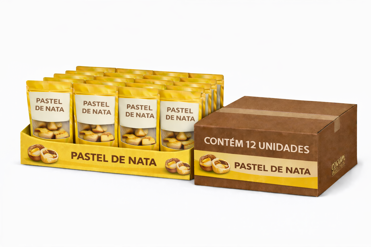Portugues Tart Pouch Bag Box x12