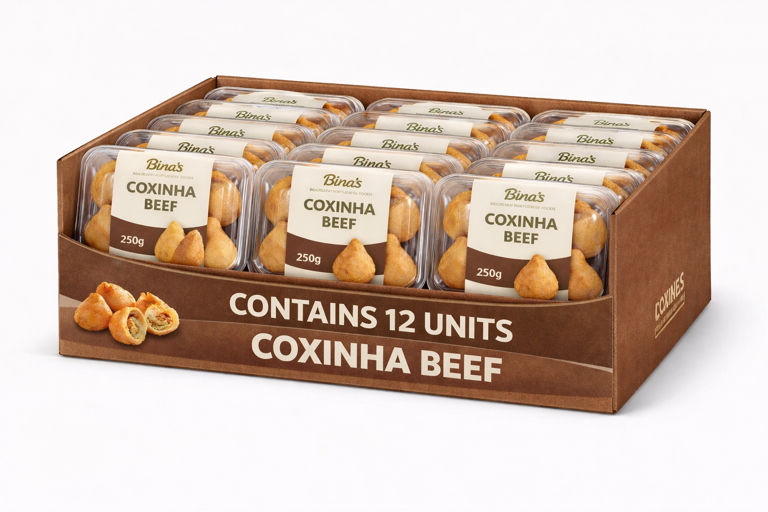 Coxinha Beef Tray x 12