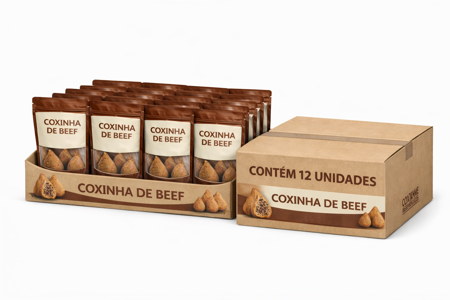 Coxinha Beef Box X12 Pouch Bag